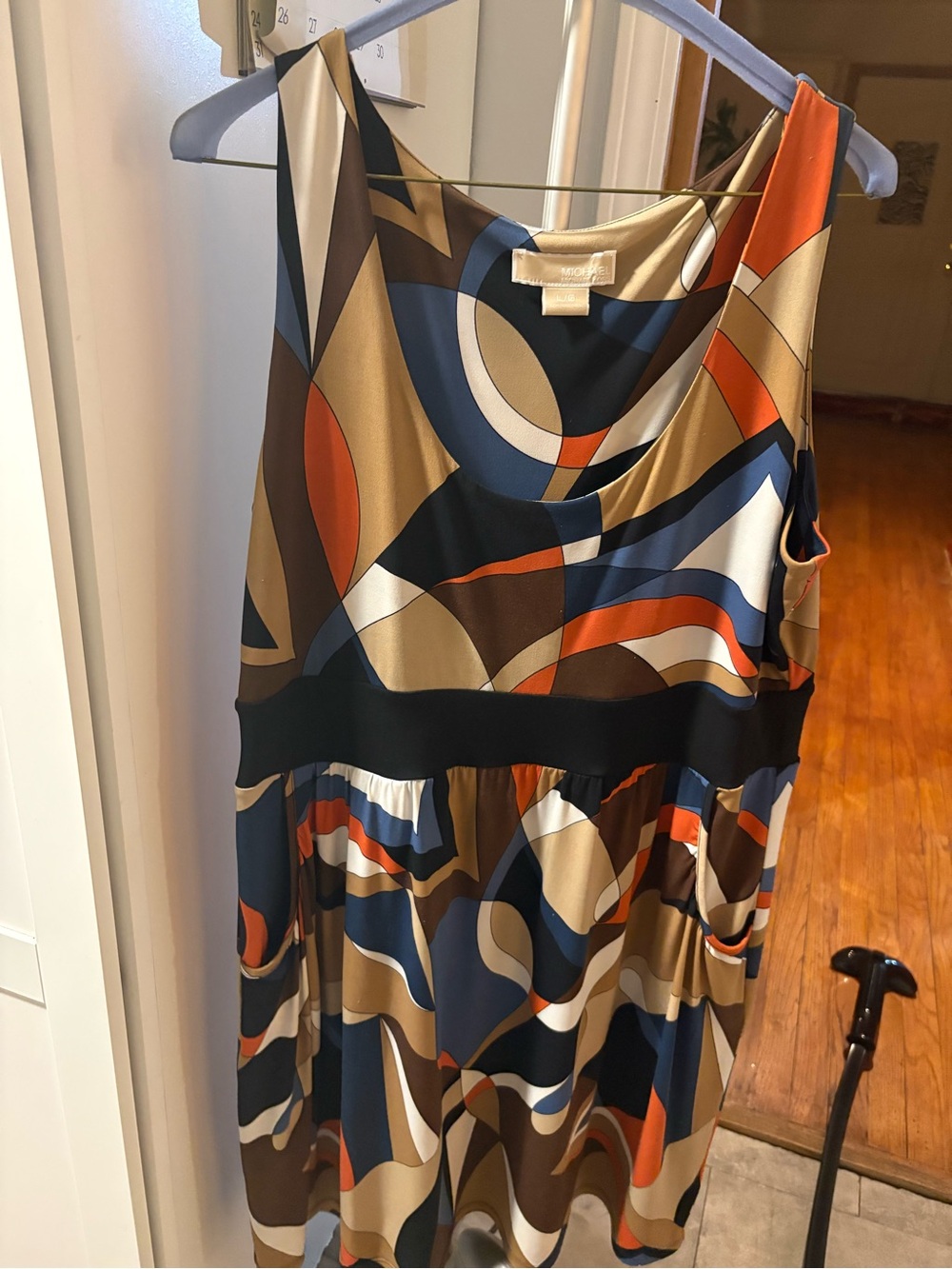 Michael Kors Abstract Print Sleeveless Women’s Dress - Multicolor